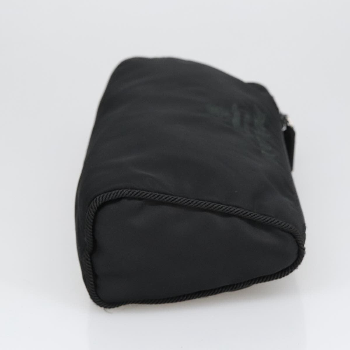 Prada Zip Pouch Tessuto, BLACK, NYLON, Clutche & pouche