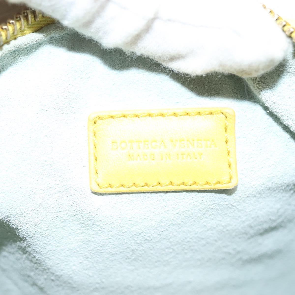 Bottega Veneta Wallace Shoulder Bag Intrecciato Nappa, YELLOW, LEATHER, Clutche & pouche