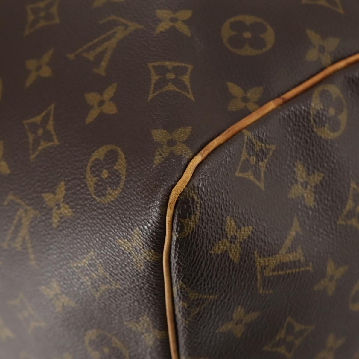 Louis Vuitton Keepall Bag Monogram Canvas, BROWN, CANVAS, Travel bag