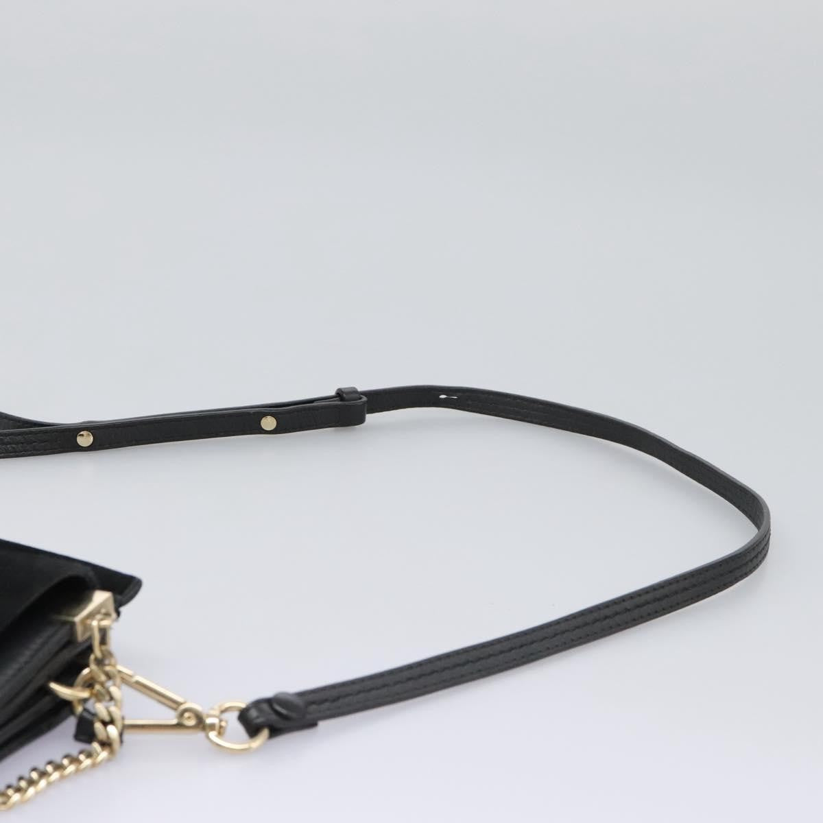 Chloe Faye Shoulder Bag Leather and Suede, BLACK, SUEDE, Shoulder bag