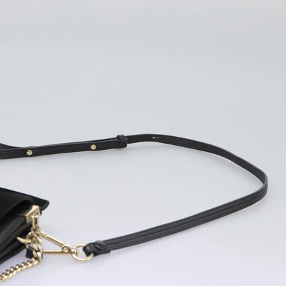 Chloe Faye Shoulder Bag Leather and Suede, BLACK, SUEDE, Shoulder bag