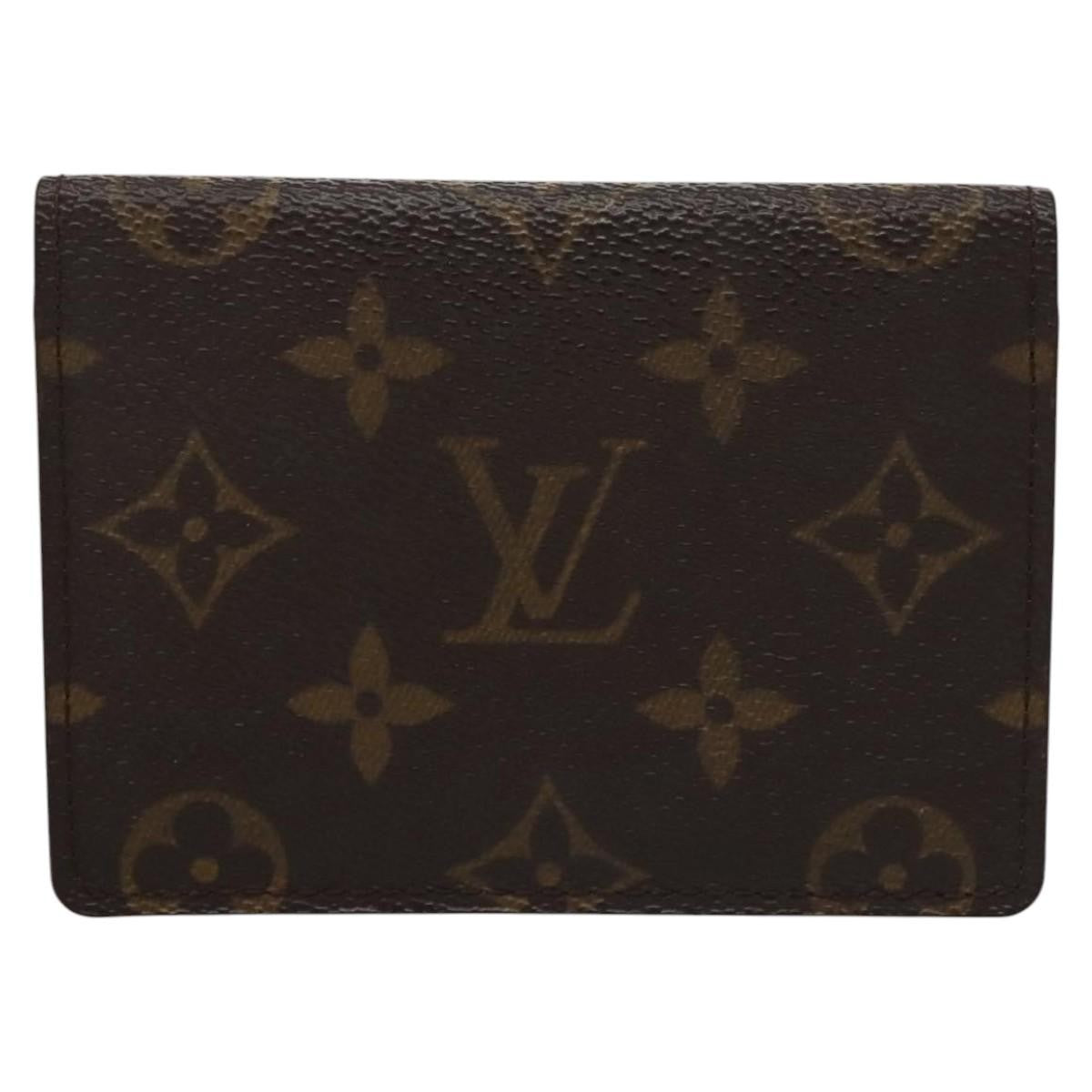 Louis Vuitton Vertical ID Card Holder Canvas, BROWN, CANVAS, Card Holders