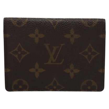 Louis Vuitton Vertical ID Card Holder Canvas, BROWN, CANVAS, Card Holders