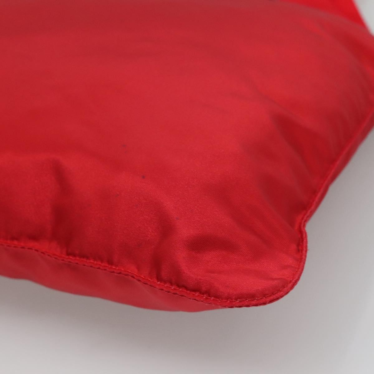 Prada Flat Messenger Bag Tessuto, Red, Nylon, Shoulder Bag