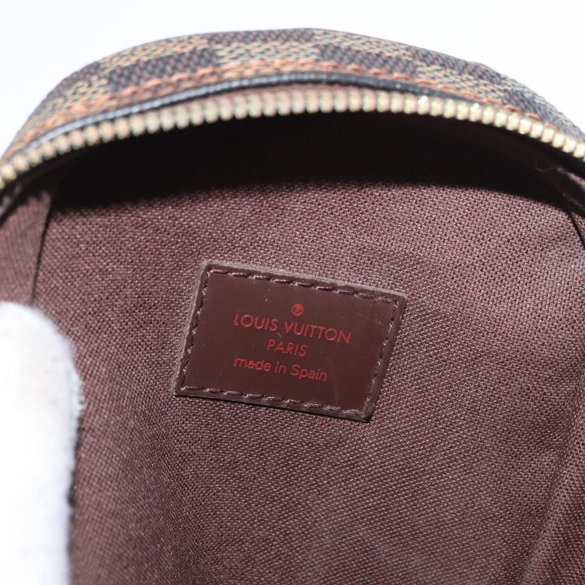 Louis Vuitton Pochette Gange Damier, BROWN, CANVAS, Clutche & pouche