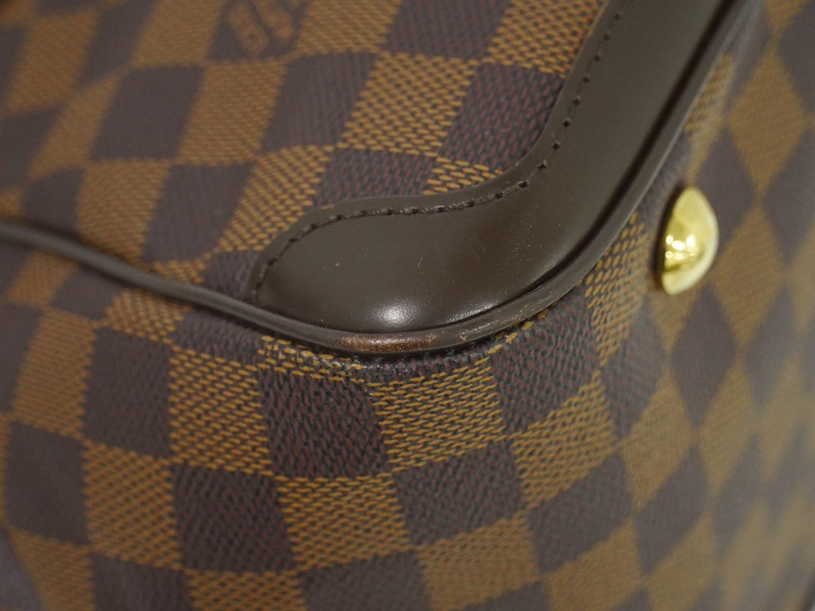 Louis Vuitton Verona Handbag Damier, BROWN, CANVAS, Handbag