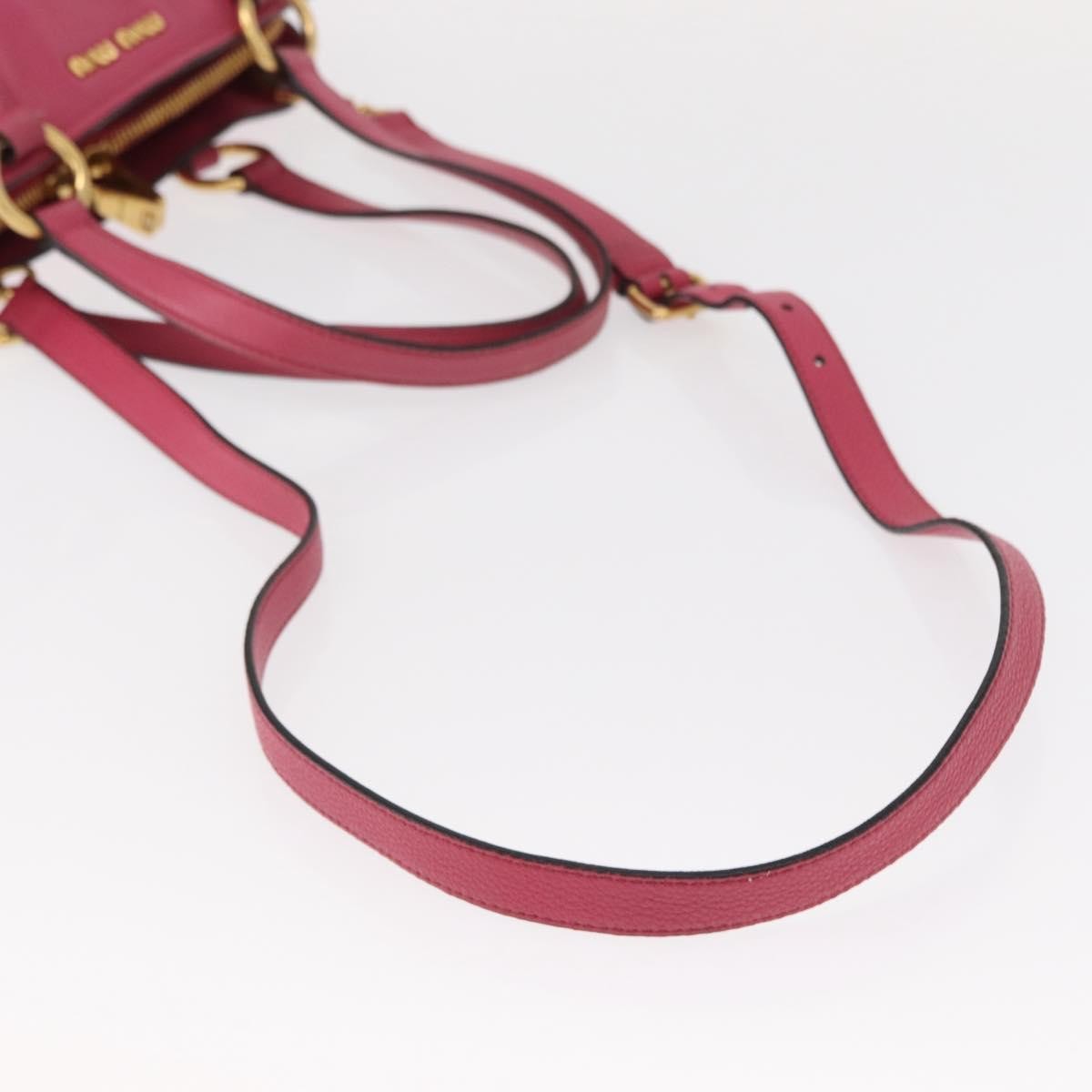 Miu Miu Phenix Convertible Tote Leather, PINK, LEATHER, Tote bag