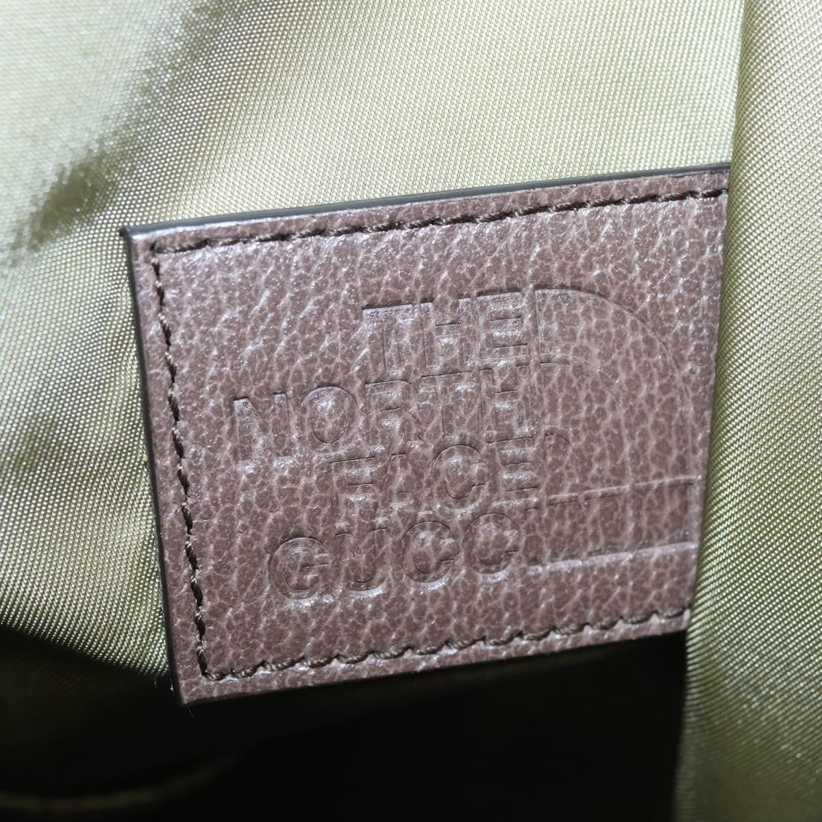 Gucci Gucci x The North Face Zip Backpack Printed Nylon, ECRU, NYLON, Backpack