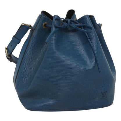 Louis Vuitton Petit Noe Handbag Epi Leather, BLUE, LEATHER, Handbag