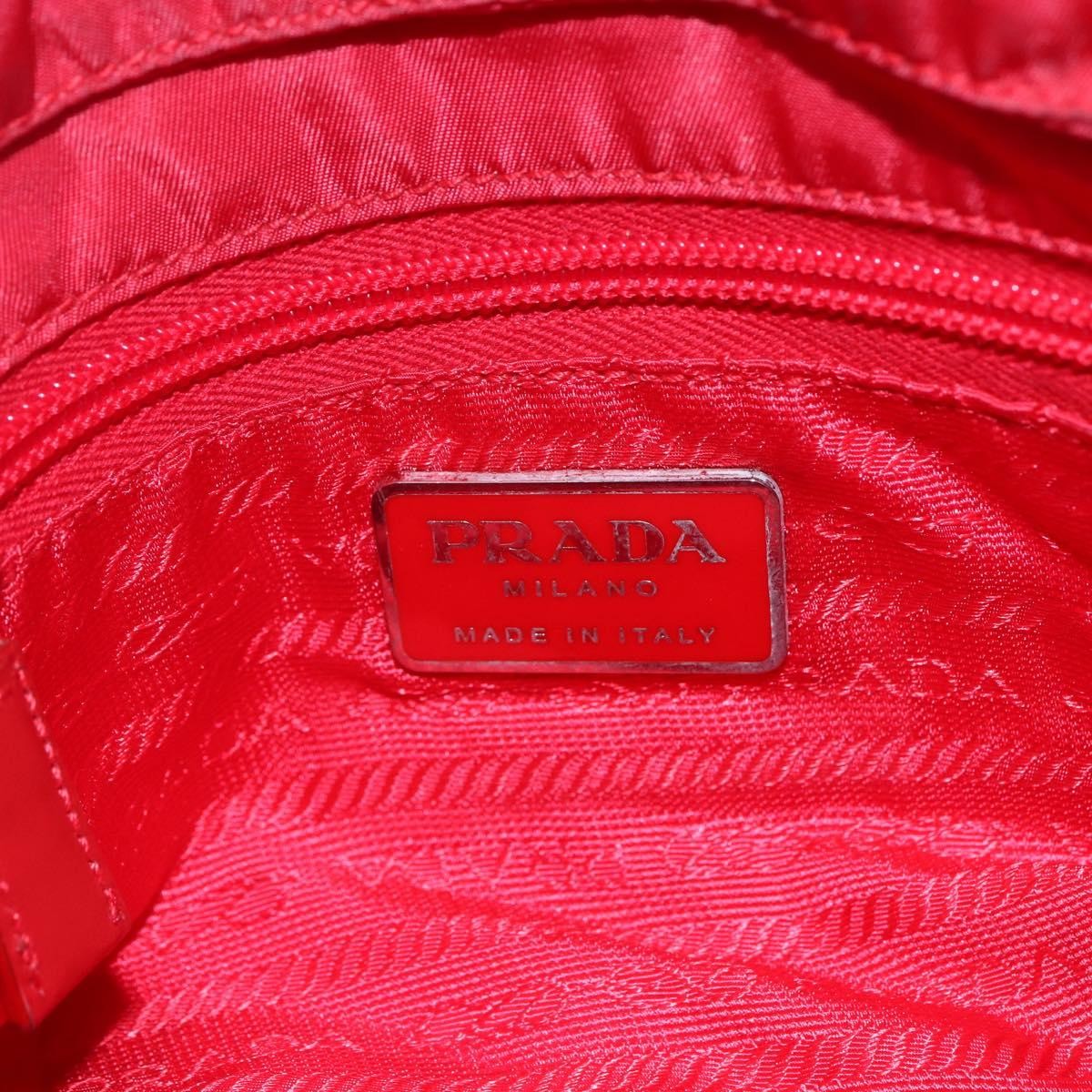 Prada Buckle Messenger Bag Tessuto, RED, NYLON, Shoulder bag