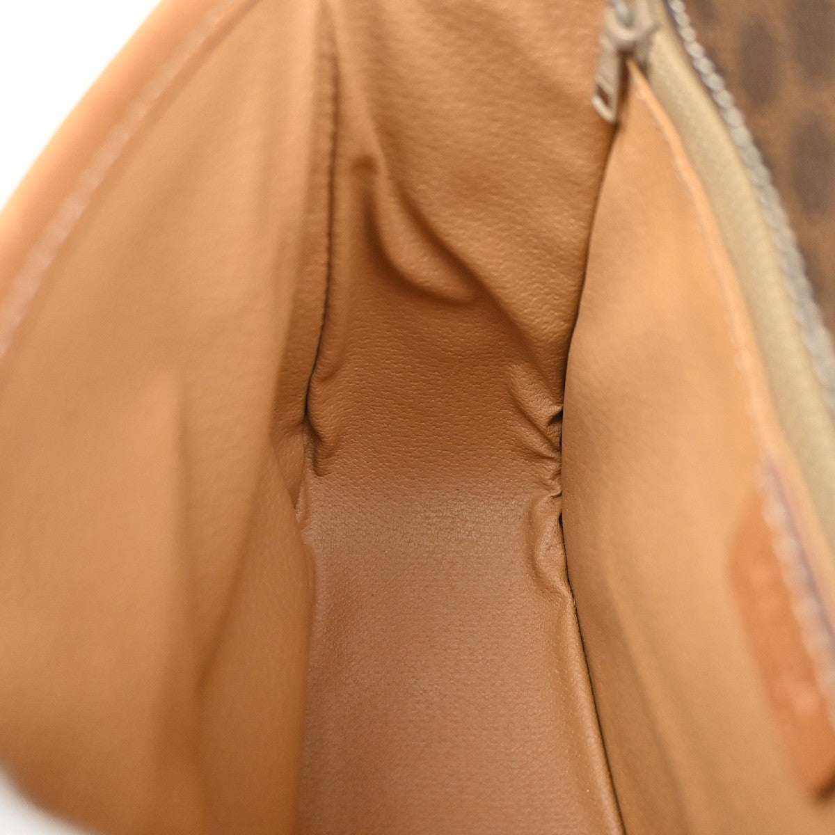 Celine Vintage Macadam Shoulder Bag Canvas and Leather, Brown, PVC, Shoulder Bag