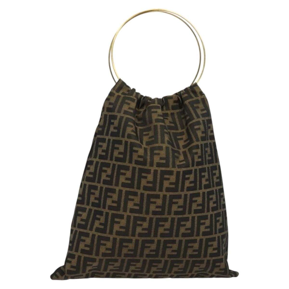Fendi Zucca Tote bag FF motif, BROWN, CANVAS, Tote bag