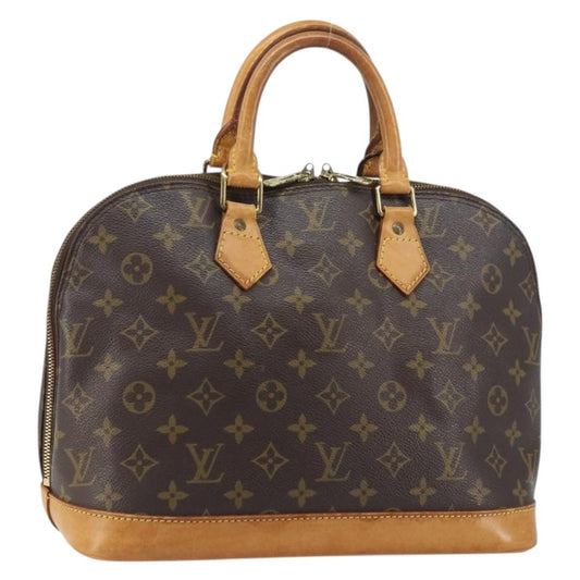 Louis Vuitton Alma Handbag Monogram Canvas, BROWN, CANVAS, Handbag