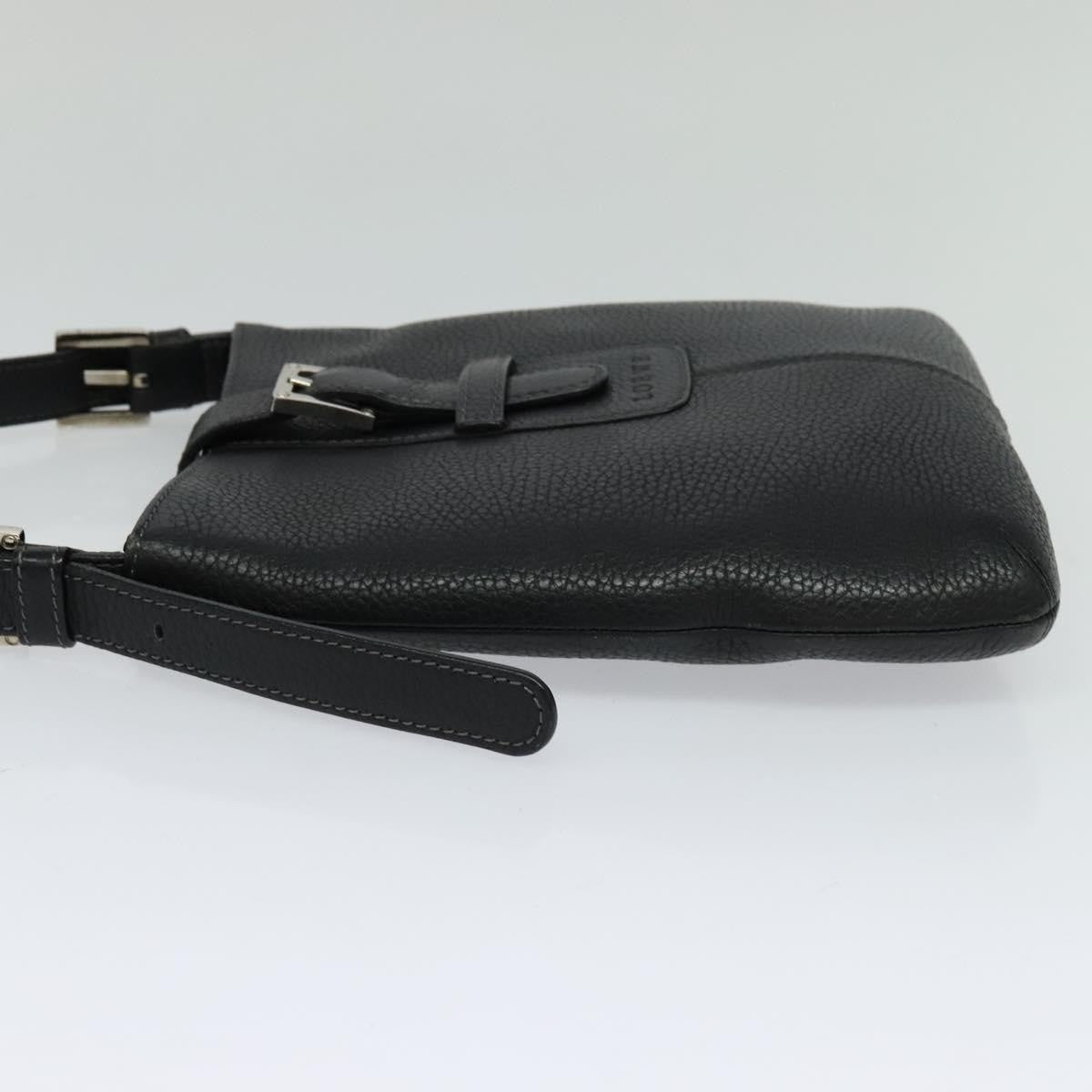 Loewe Vintage Shoulder Bag Leather, BLACK, LEATHER, Shoulder bag