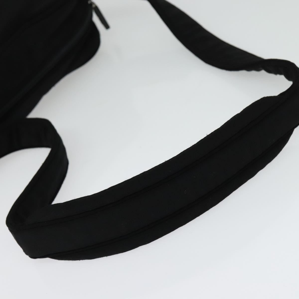 Miu Miu Zip Shoulder Bag Nylon, BLACK, NYLON, Shoulder bag