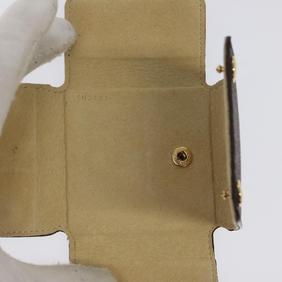 Louis Vuitton CASE JEWELRY BOX Canvas, BROWN, CANVAS, Wallets