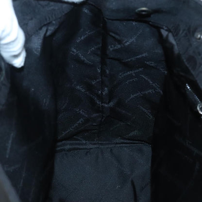 Salvatore Ferragamo Gancini Tote Canvas, BLACK, CANVAS, Tote bag