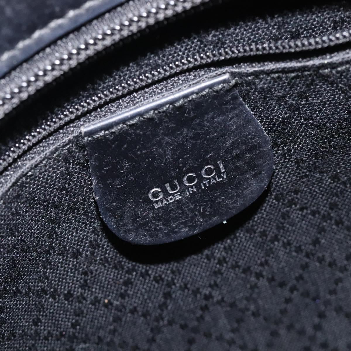 Gucci Vintage Bamboo Handle Tote Nylon, BLACK, NYLON, Tote bag