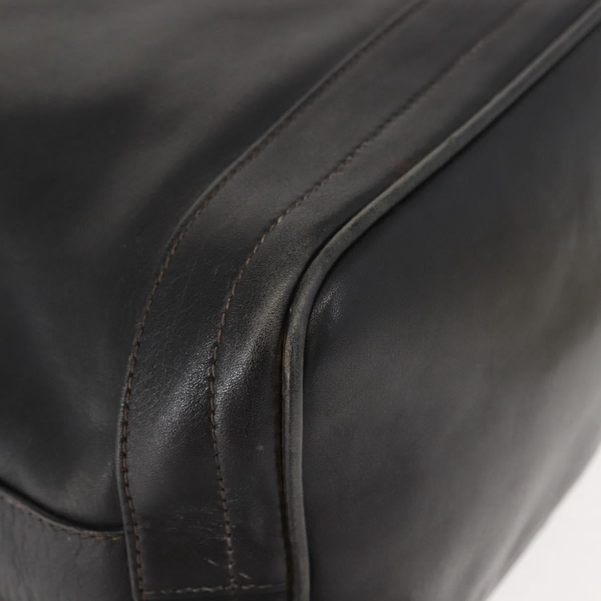 Gucci Vintage Drawstring Shoulder Bag Leather, BLACK, LEATHER, Shoulder bag