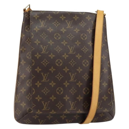 Louis Vuitton Musette Handbag Monogram Canvas, BROWN, CANVAS, Shoulder bag