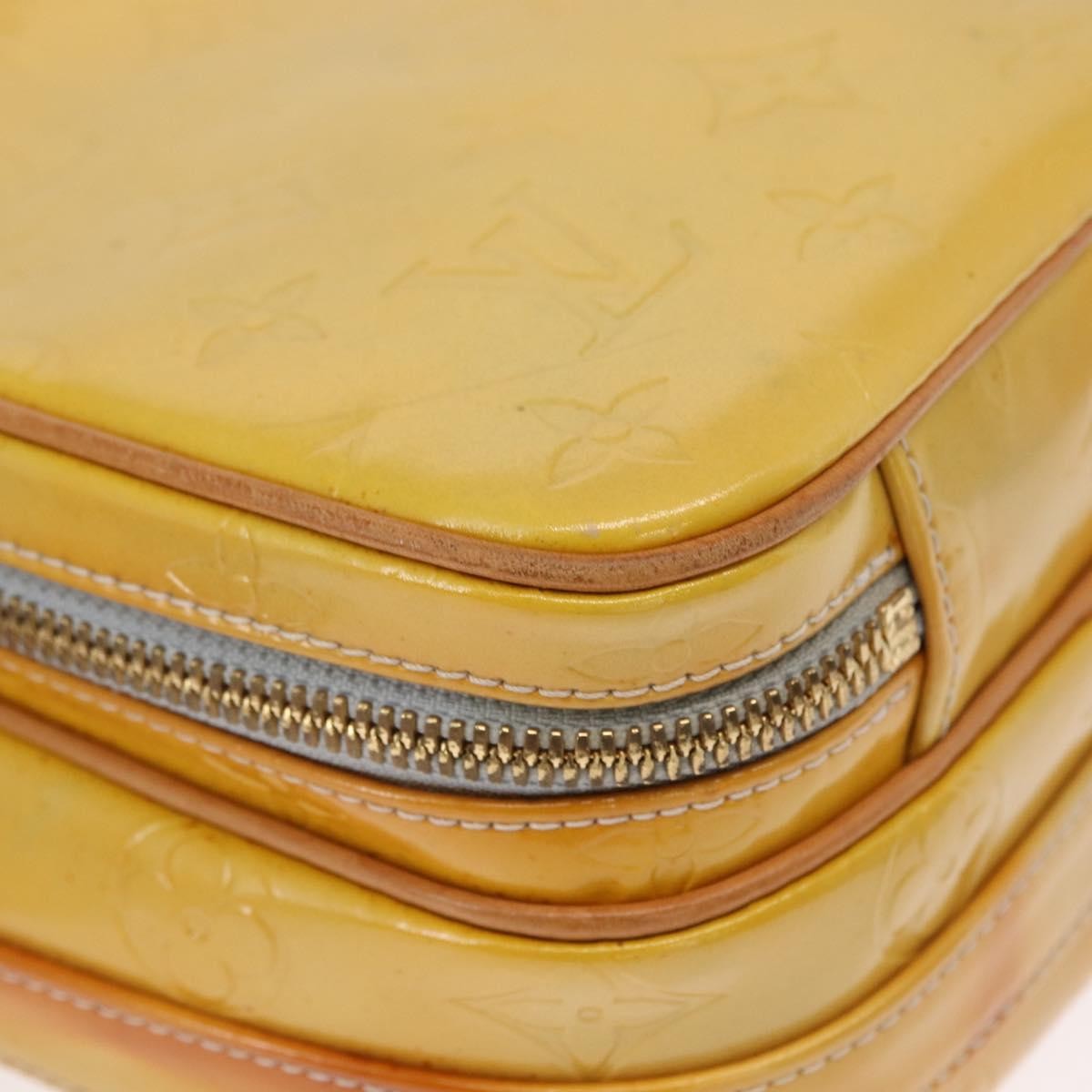 Louis Vuitton Wooster Handbag Monogram Vernis, YELLOW, PATENT_LEATHER, Shoulder bag