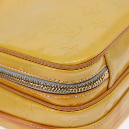 Louis Vuitton Wooster Handbag Monogram Vernis, YELLOW, PATENT_LEATHER, Shoulder bag