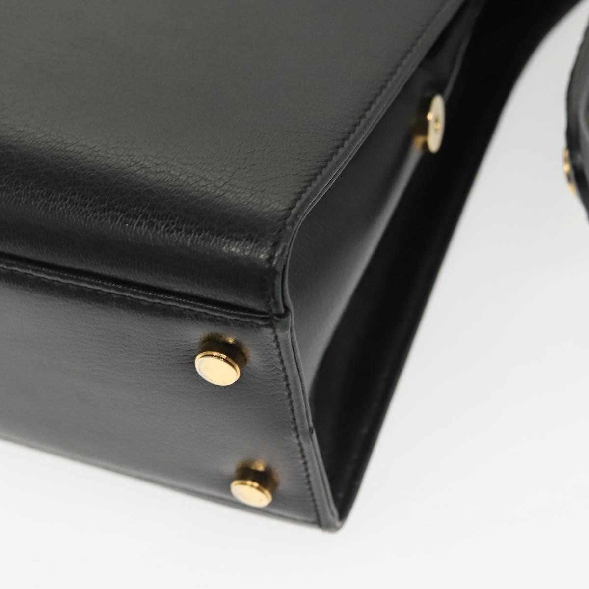 Salvatore Ferragamo Convertible Dome Gancini Leather, BLACK, LEATHER, Handbag