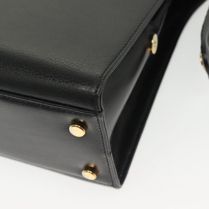 Salvatore Ferragamo Convertible Dome Gancini Leather, BLACK, LEATHER, Handbag