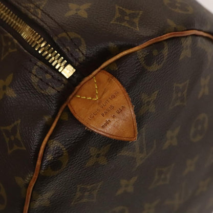 Louis Vuitton Keepall Bag Monogram Canvas, BROWN, CANVAS, Travel bag