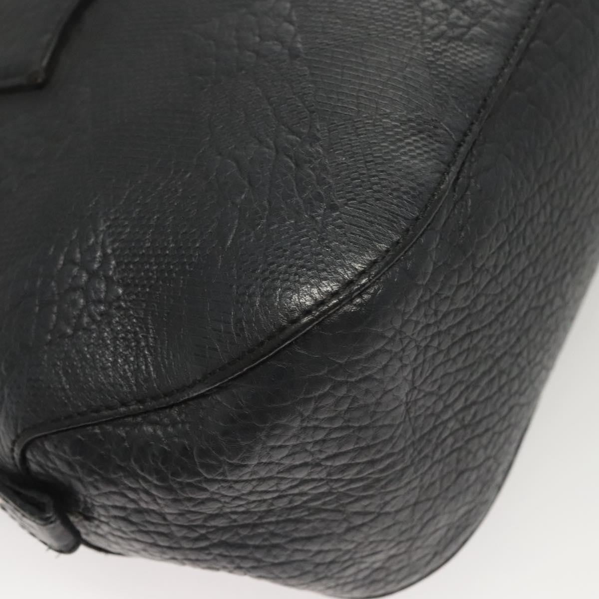 Burberry Orchard Bag Grained Leather, BLACK, LEATHER, Handbag