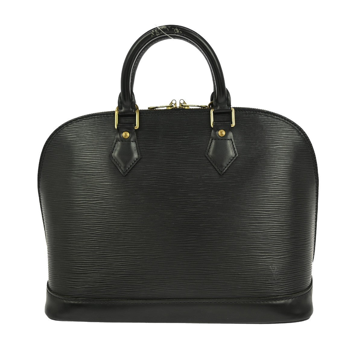 Louis Vuitton Alma Handbag Epi Leather, BLACK, LEATHER, Handbag