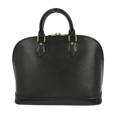Louis Vuitton Alma Handbag Epi Leather, BLACK, LEATHER, Handbag