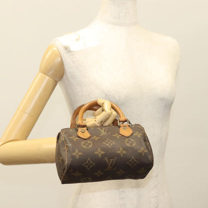 Louis Vuitton Speedy Mini HL Handbag Monogram Canvas, BROWN, CANVAS, Handbag
