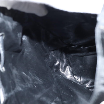 Salvatore Ferragamo Flap Buckle Backpack Printed Neoprene, BLACK, NYLON, Backpack