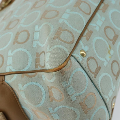 Salvatore Ferragamo Gancini Tote Gancini Canvas, BLUE, CANVAS, Tote bag