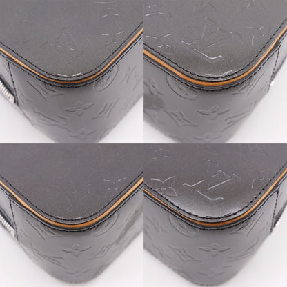 Louis Vuitton Mat Shelton Handbag Monogram Vernis, BLACK, CANVAS, Handbag