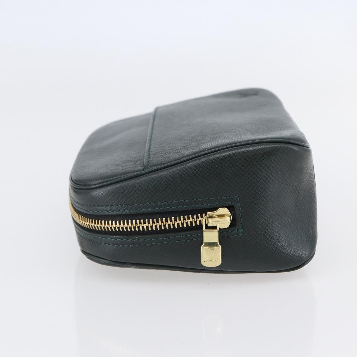 Louis Vuitton Toiletry Bag Leather, GREEN, LEATHER, Toiletry Case