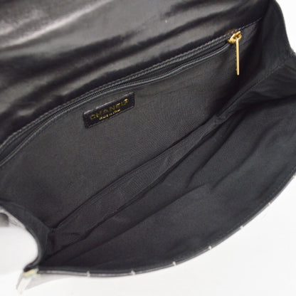 Chanel Chocolate Bar Mademoiselle Flap Bag Quilted Leather, BLACK, LEATHER, Shoulder bag