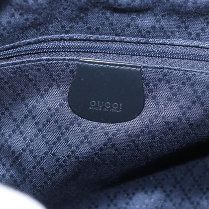 Gucci Vintage Bamboo Handle Bag Nylon, BLACK, NYLON, Handbag