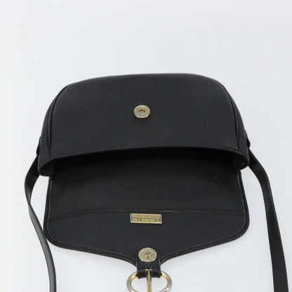 Christian Dior Vintage Honeycomb Flap Crossbody Bag Canvas and Leather, BLACK, CANVAS, Shoulder bag