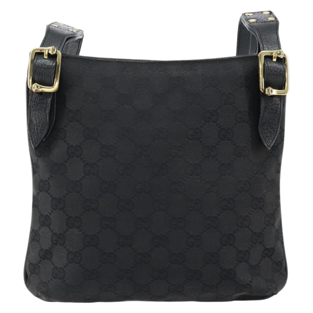 Gucci Vintage Shoulder Bag Monogram Canvas, BLACK, CANVAS, Shoulder bag