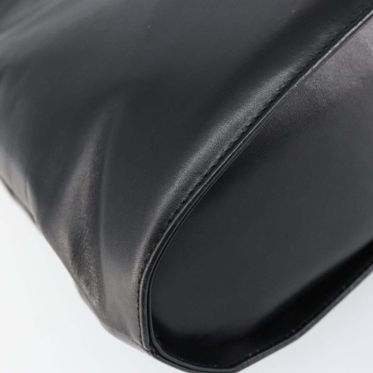 Salvatore Ferragamo Wanda Handbag Leather, BLACK, LEATHER, Handbag