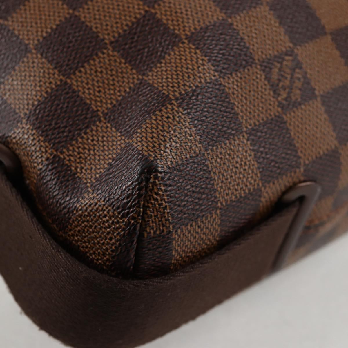 Louis Vuitton Brooklyn Handbag Damier, BROWN, CANVAS, Handbag