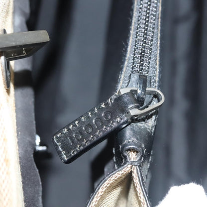 Gucci Vintage Bamboo Handle Tote Canvas, BEIGE, CANVAS, Tote bag