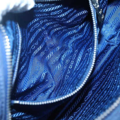 Prada Front Pocket Camera Bag Quilted Tessuto, BLUE, NYLON, Shoulder bag