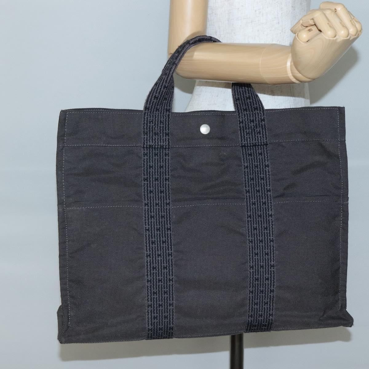 Hermes Fourre-tout Herline Fourre-tout Herline, GRAY, CANVAS, Tote bag