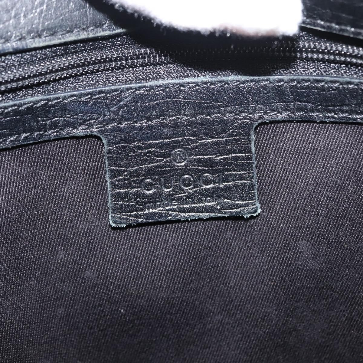 Gucci Vintage Bamboo Handle Bag Canvas, BLACK, CANVAS, Tote bag