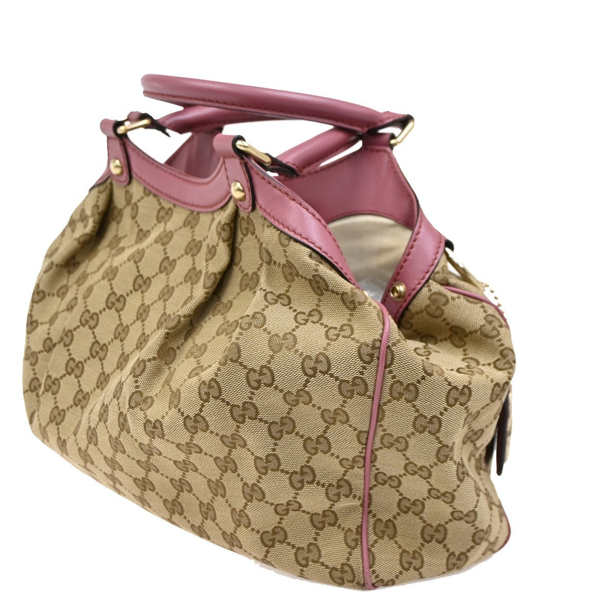 Gucci Sukey Tote GG Canvas, BEIGE, CANVAS, Handbag
