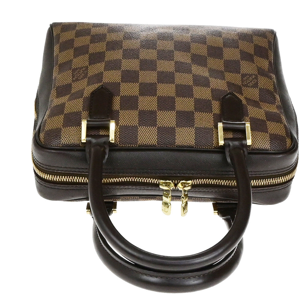 Louis Vuitton Brera Handbag Damier, BROWN, CANVAS, Handbag