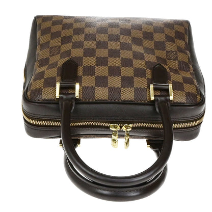 Louis Vuitton Brera Handbag Damier, BROWN, CANVAS, Handbag